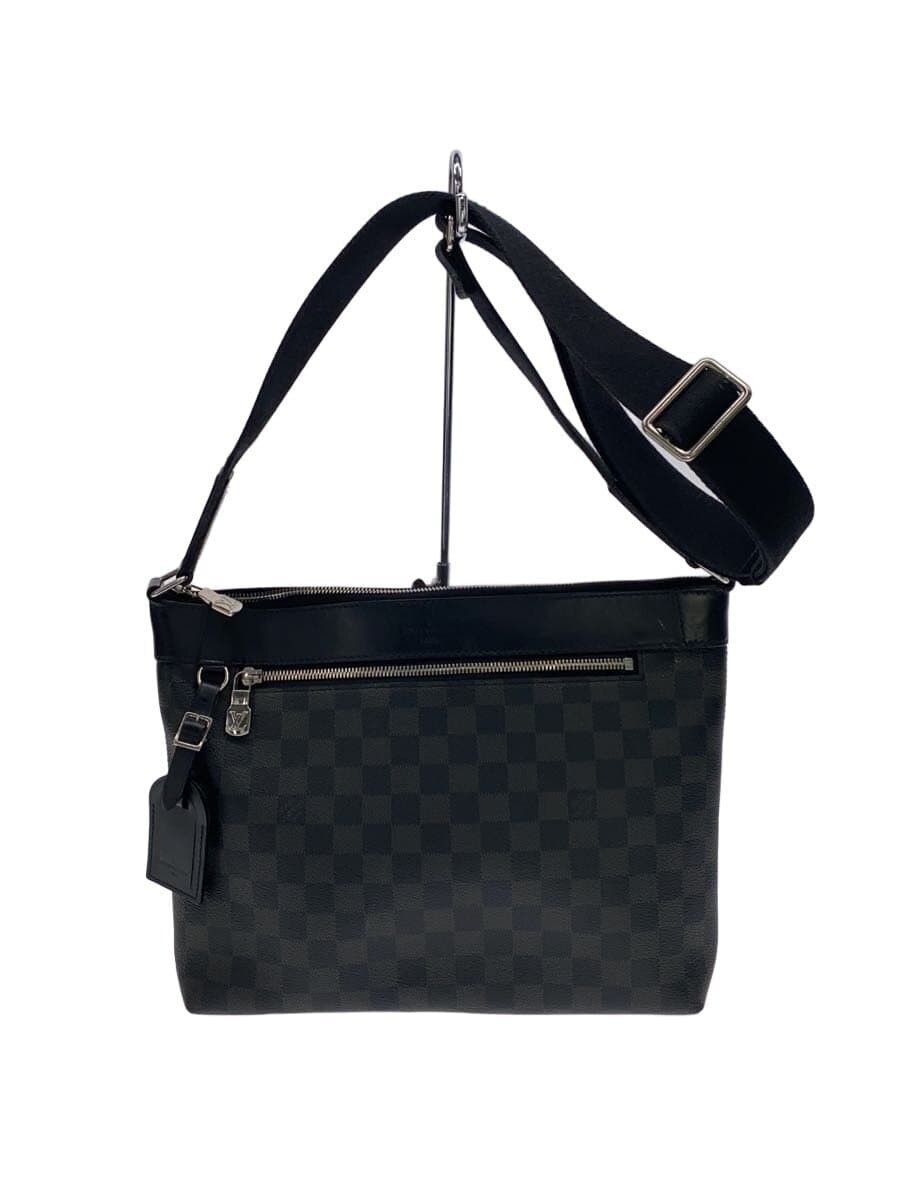 LOUIS VUITTON2) Mick PMNM_Damier Graphite PVC BLK N40003
