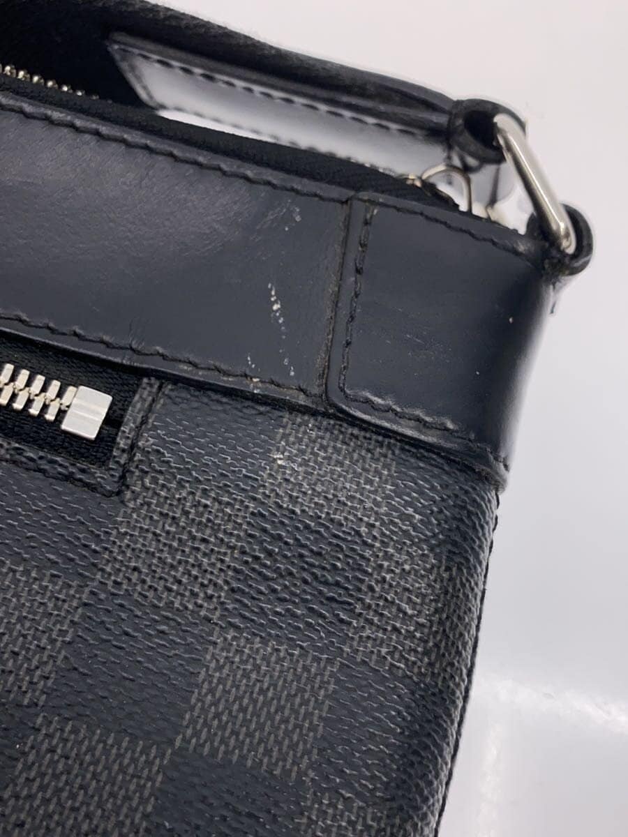 LOUIS VUITTON2) Mick PMNM_Damier Graphite PVC BLK N40003 8