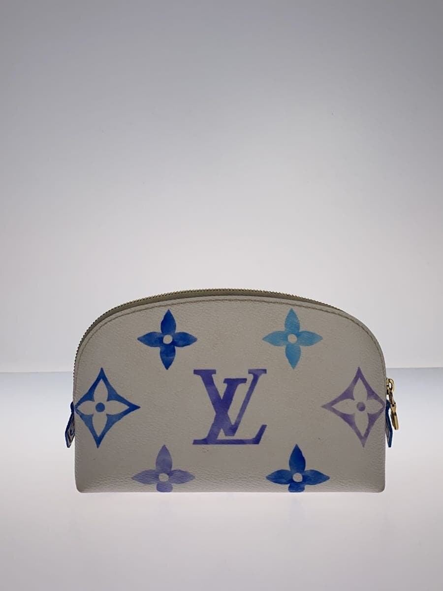 LOUIS VUITTON Flower Tile LV By The Pool Pouch -- WHT All-over pattern m82494 3
