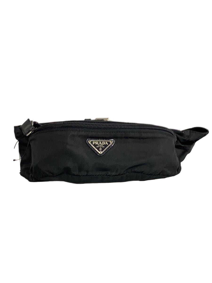 PRADA Waist Bag Nylon BLK Body Bag Black