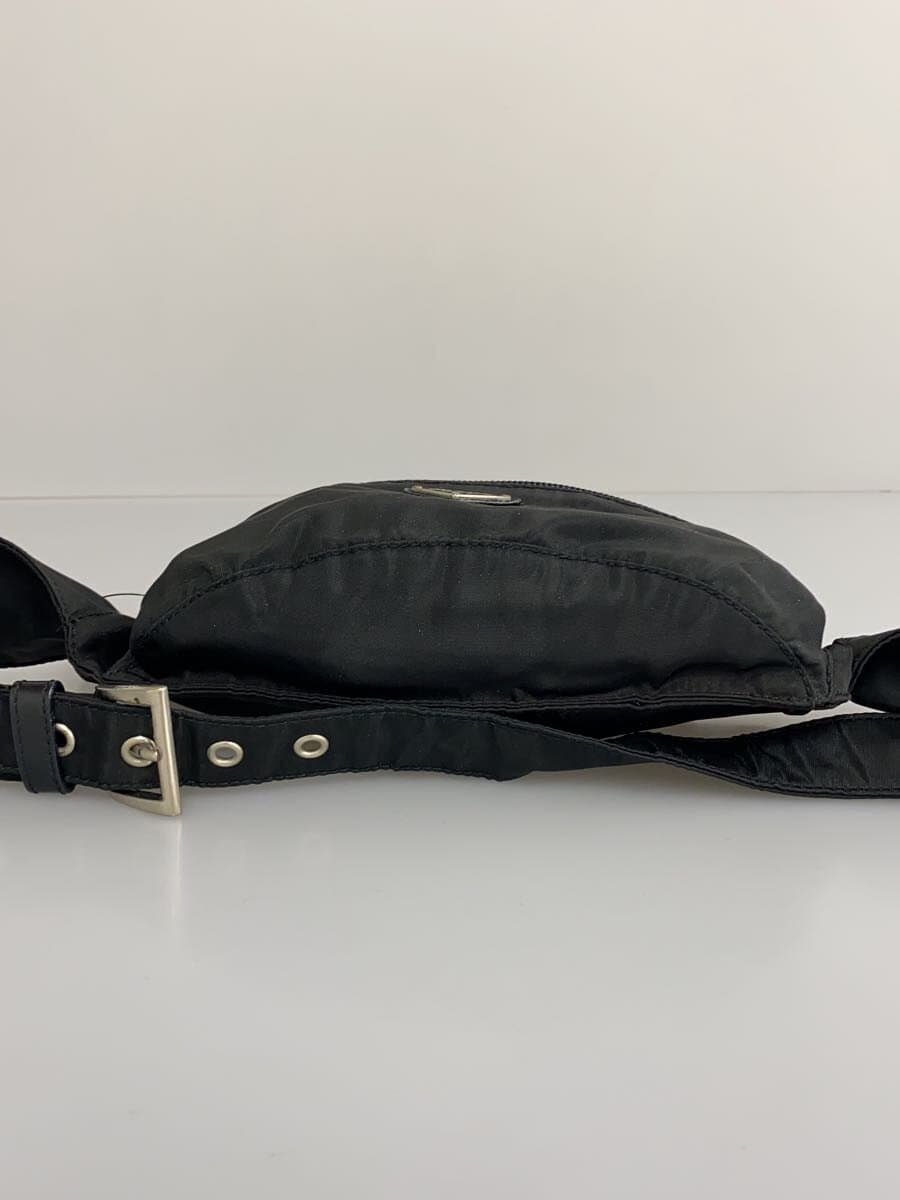 PRADA Waist Bag Nylon BLK Body Bag Black 4