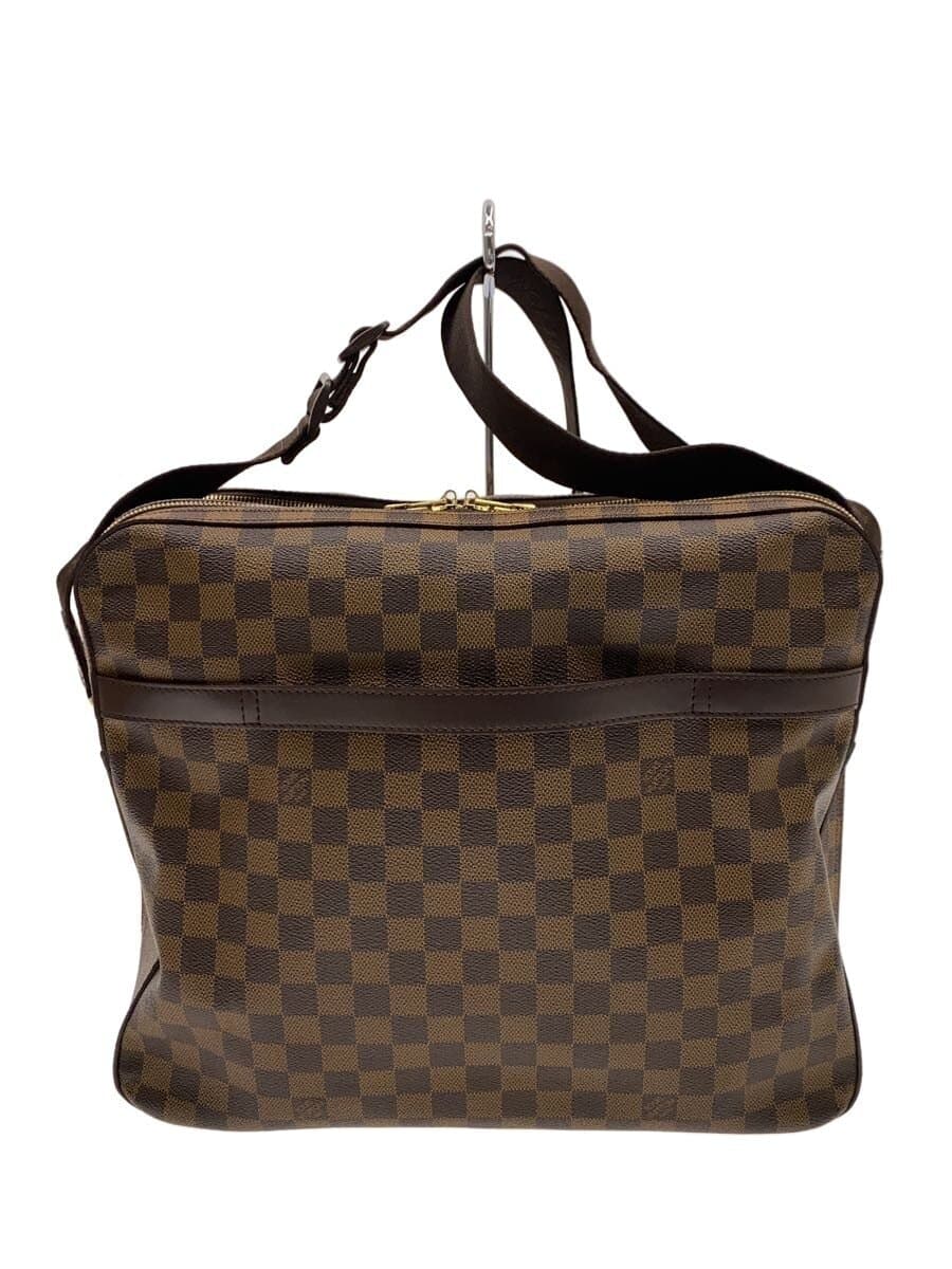 LOUIS VUITTON Damier Dorseau de Loup Shoulder Bag -- BRW Plain N45251