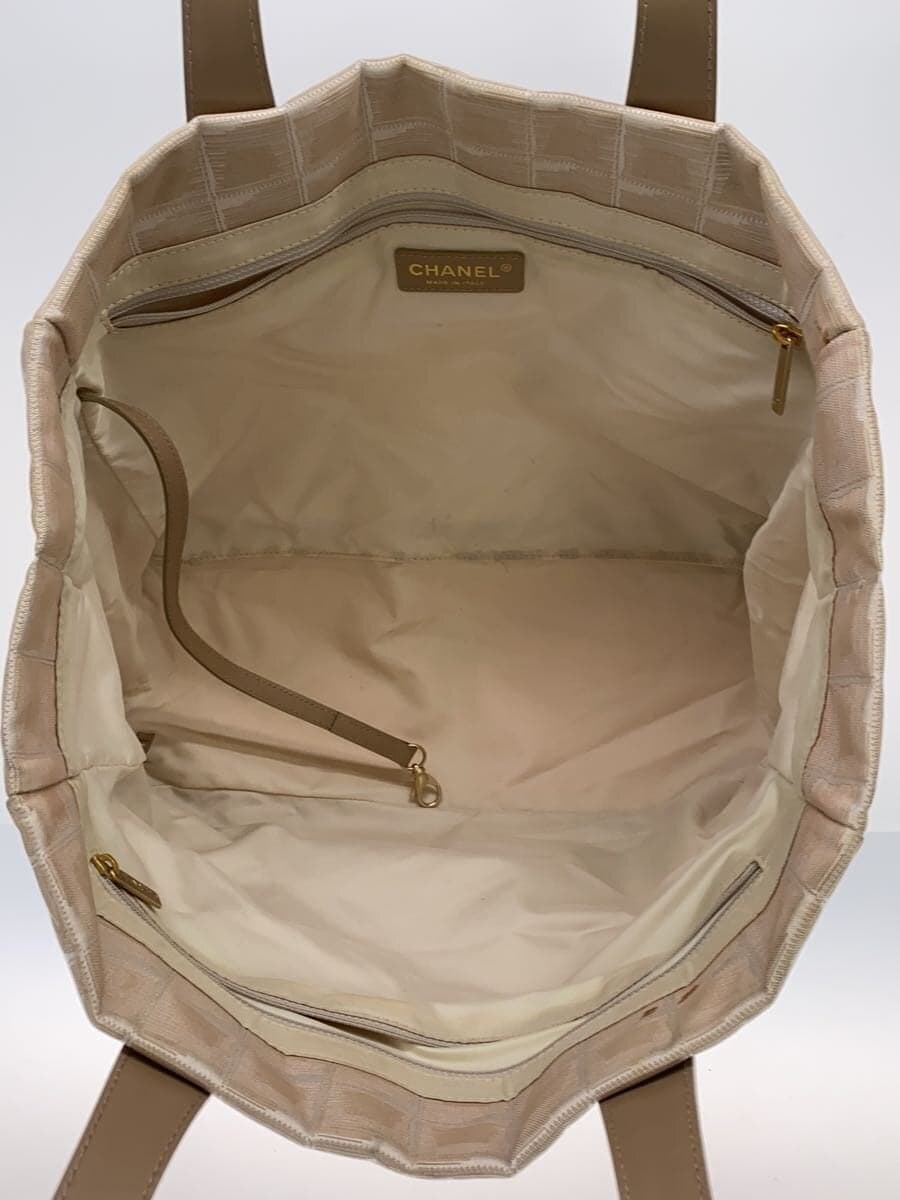 CHANEL Tote MM _ New Travel Line _ Nylon _ BEG Nylon BEG Beige A15991 6