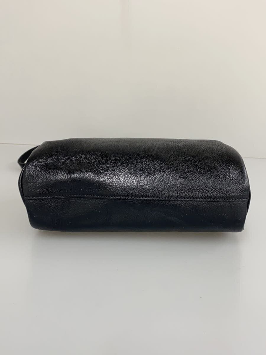 IL BISONTE Shoulder Bag Cowhide Black 4