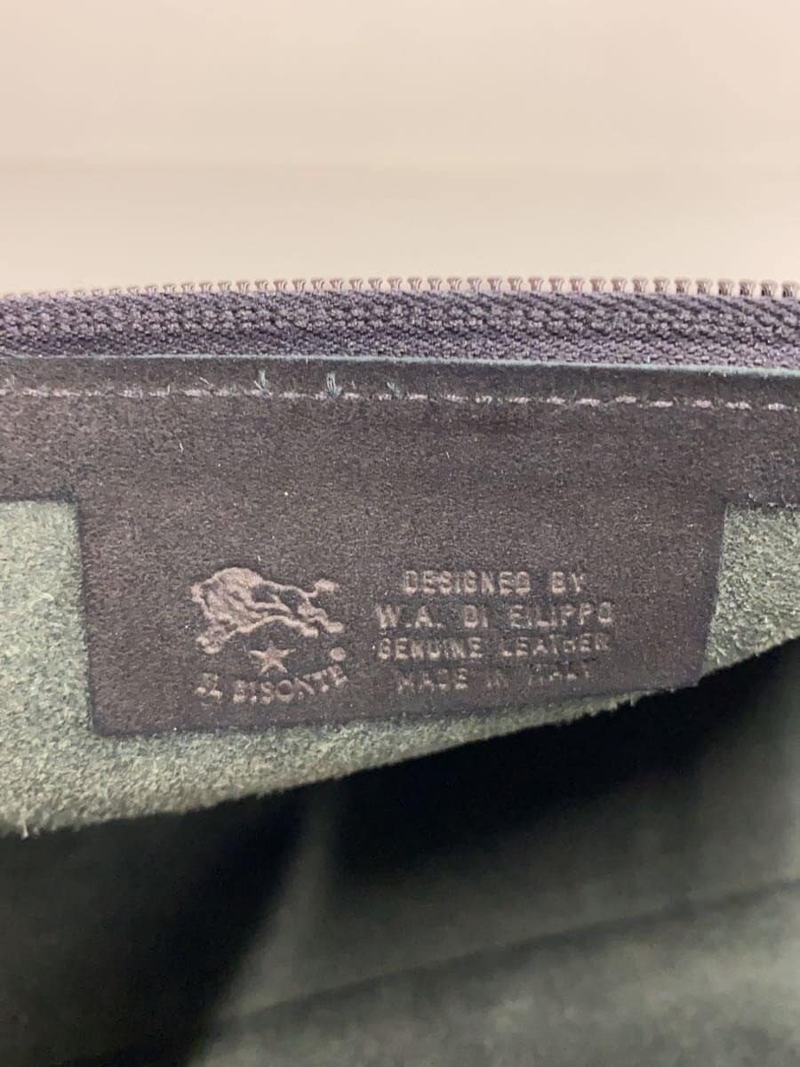 IL BISONTE Shoulder Bag Cowhide Black 5