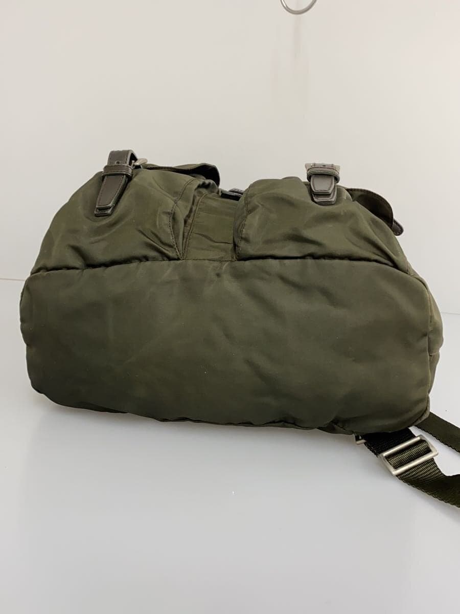 PRADA Backpack Nylon KHK BZ2811 4