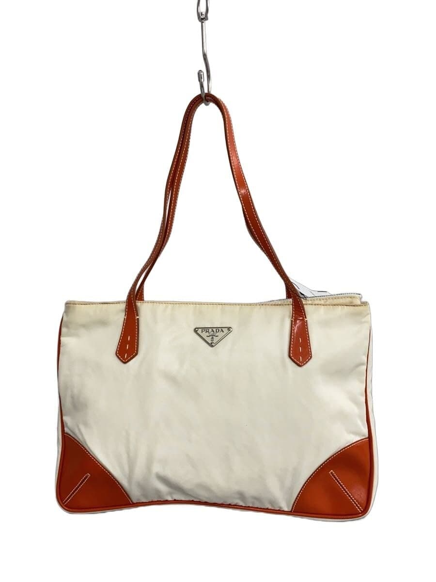 PRADA Shoulder Bag Nylon IVO Triangular Logo Plate