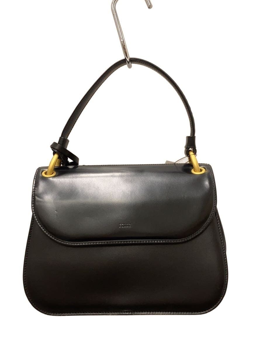 PELLE BORSA Shoulder Bag Leather BLK Solid VO4651