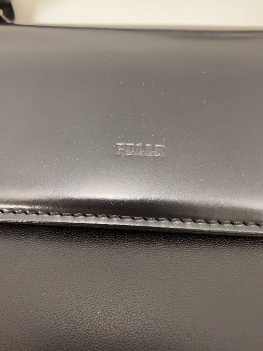 PELLE BORSA Shoulder Bag Leather BLK Solid VO4651 5