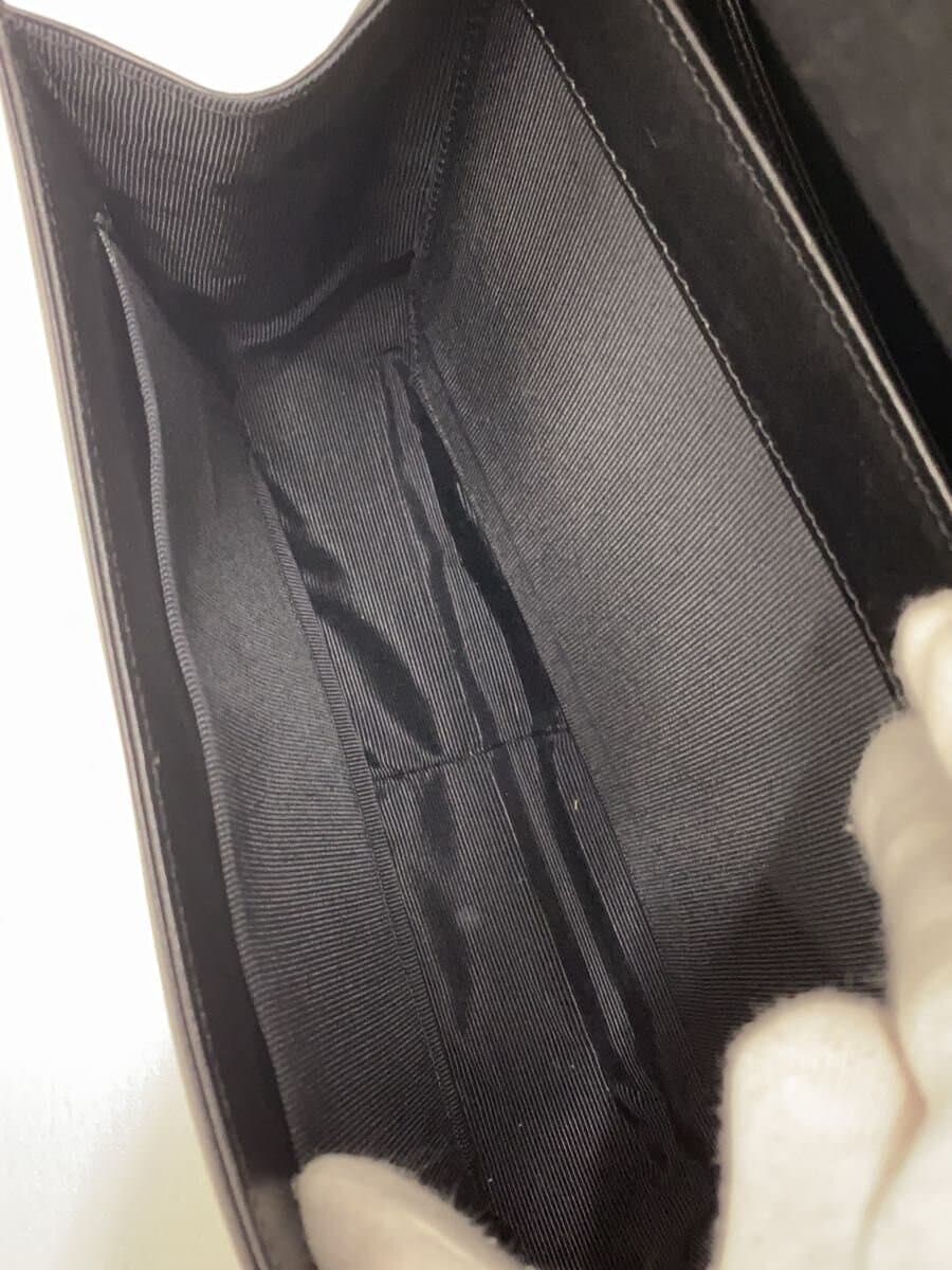 PELLE BORSA Shoulder Bag Leather BLK Solid VO4651 6