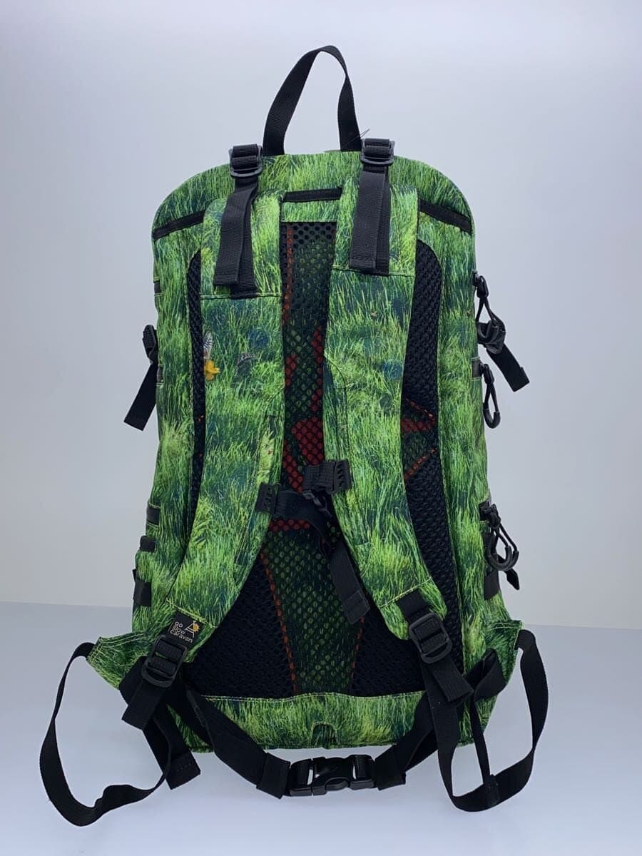 GO SLOW CARAVAN Backpack GRN All Over Pattern 3