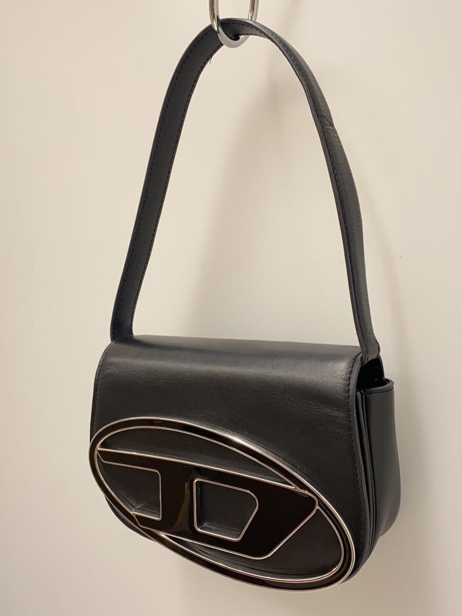 DIESEL Shoulder Bag Leather BLK 2