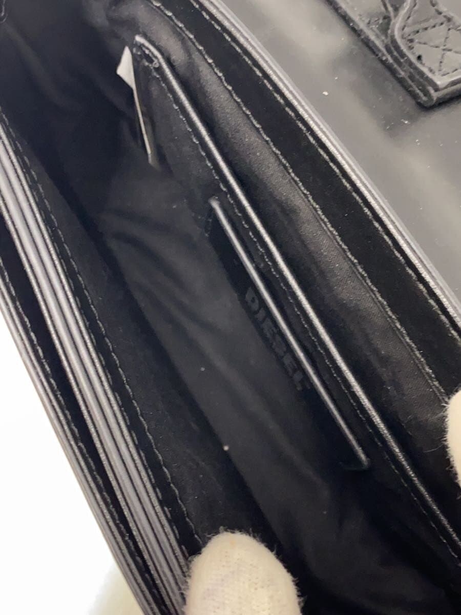 DIESEL Shoulder Bag Leather BLK 6