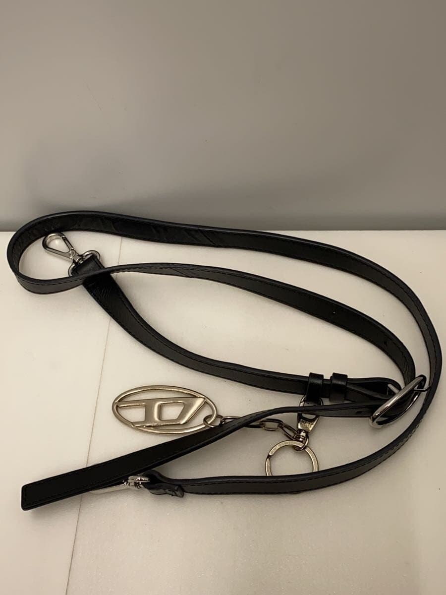 DIESEL Shoulder Bag Leather BLK 7