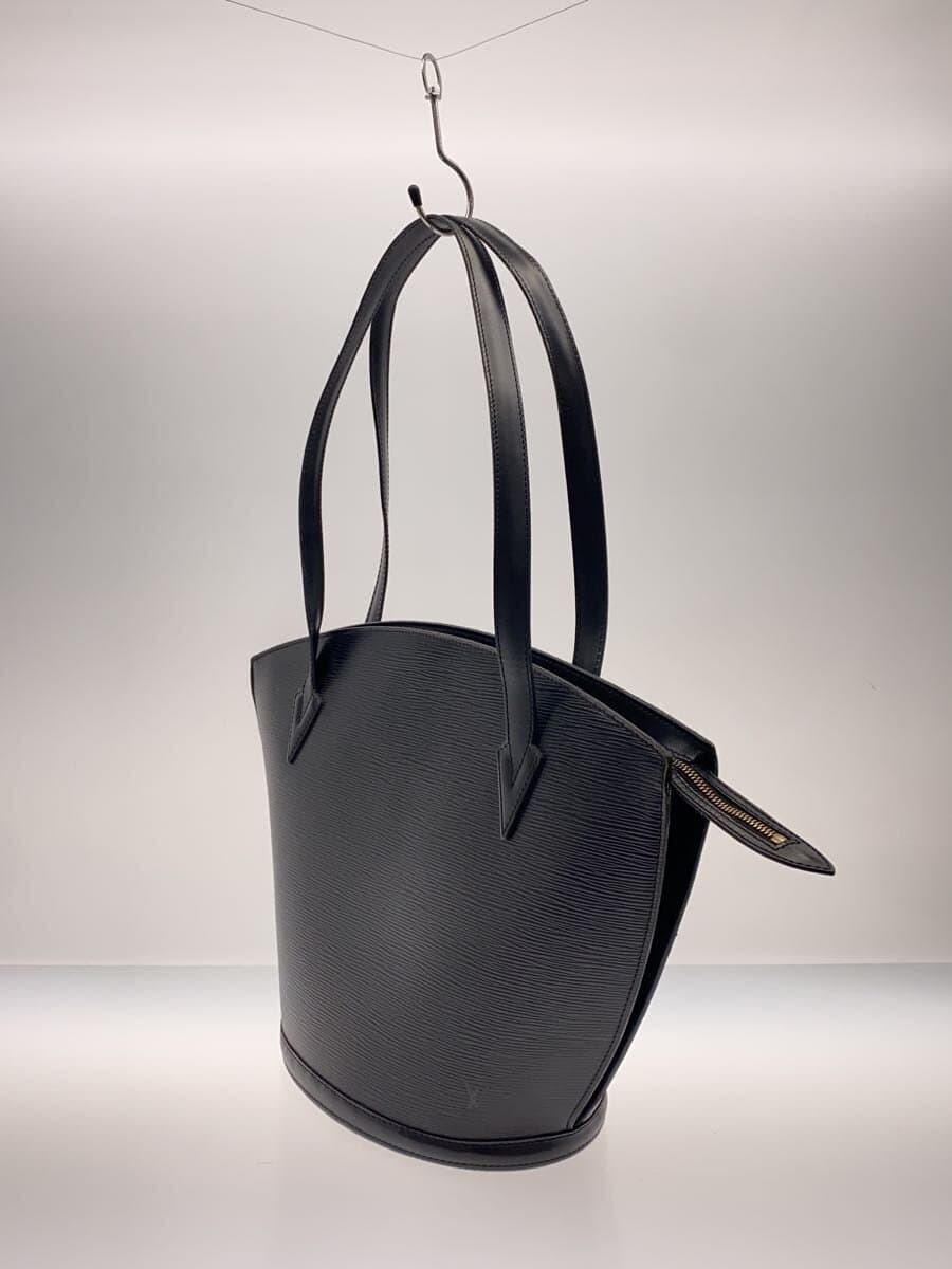 LOUIS VUITTON Saint-Jacques Shopping_Épi Leather Black Solid M52262 2