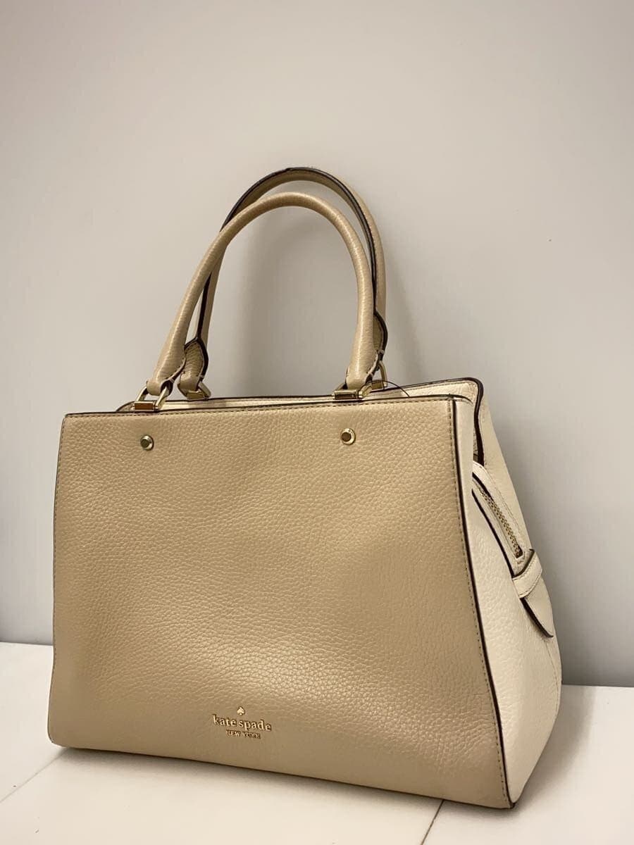 kate spade new york Shoulder Bag Leather BEG Solid 2