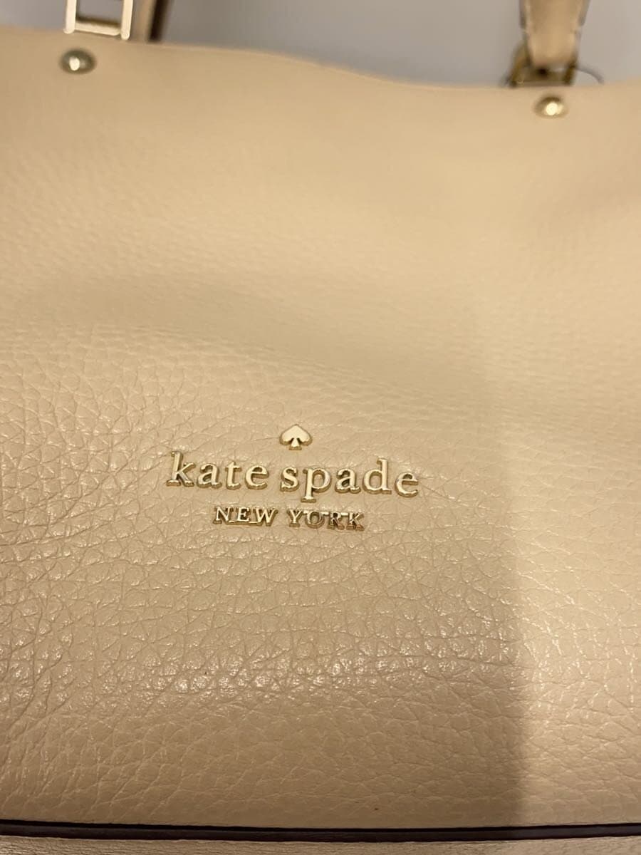 kate spade new york Shoulder Bag Leather BEG Solid 5