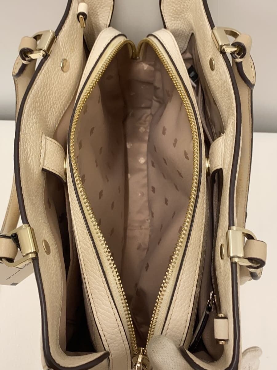 kate spade new york Shoulder Bag Leather BEG Solid 6
