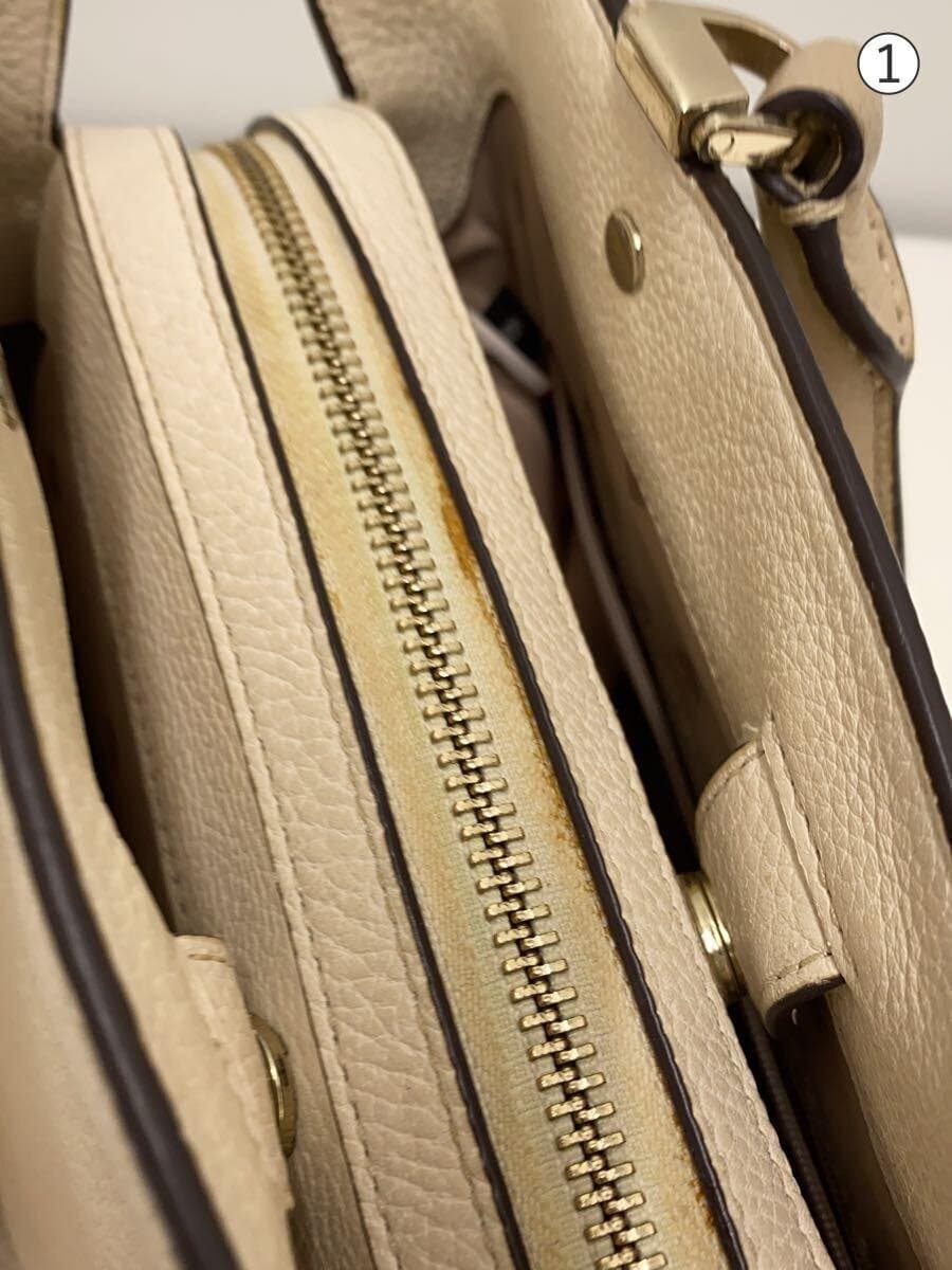 kate spade new york Shoulder Bag Leather BEG Solid 8