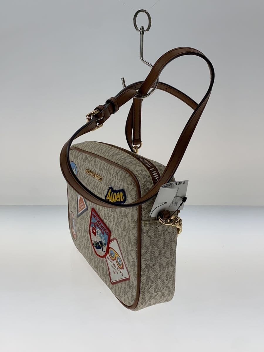 MICHAEL KORS Shoulder Bag PVC BEG All Over Pattern 2