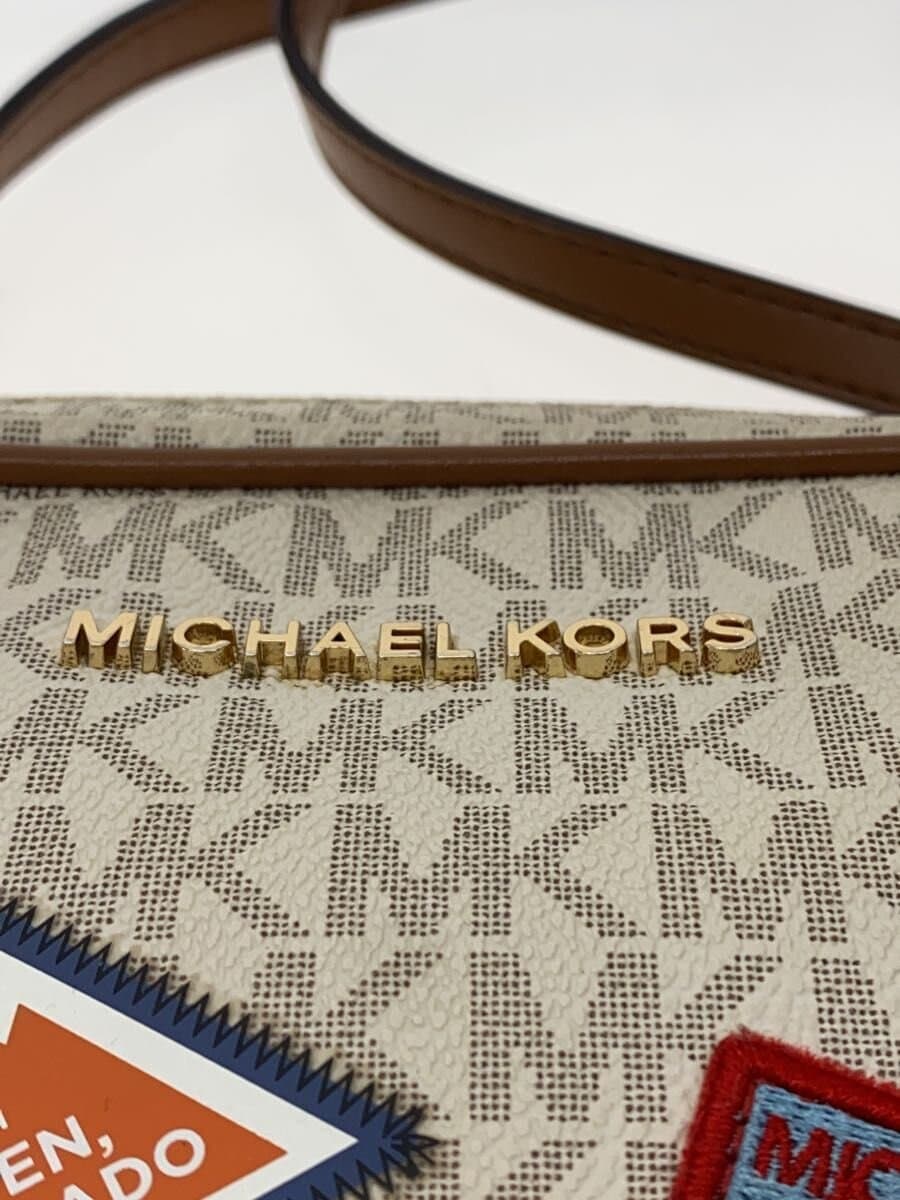 MICHAEL KORS Shoulder Bag PVC BEG All Over Pattern 5