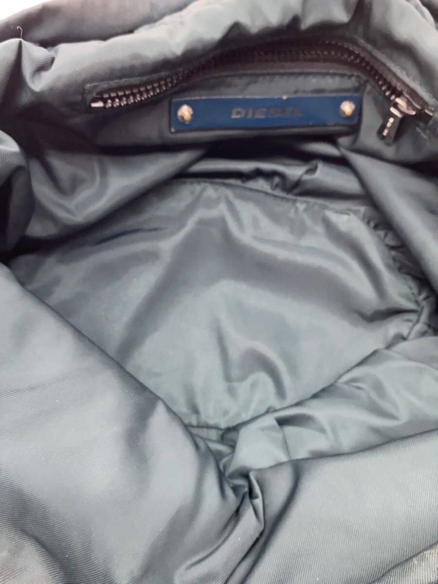 DIESEL Patent Leather Deteriorated Shoulder Bag Nylon GRN 6