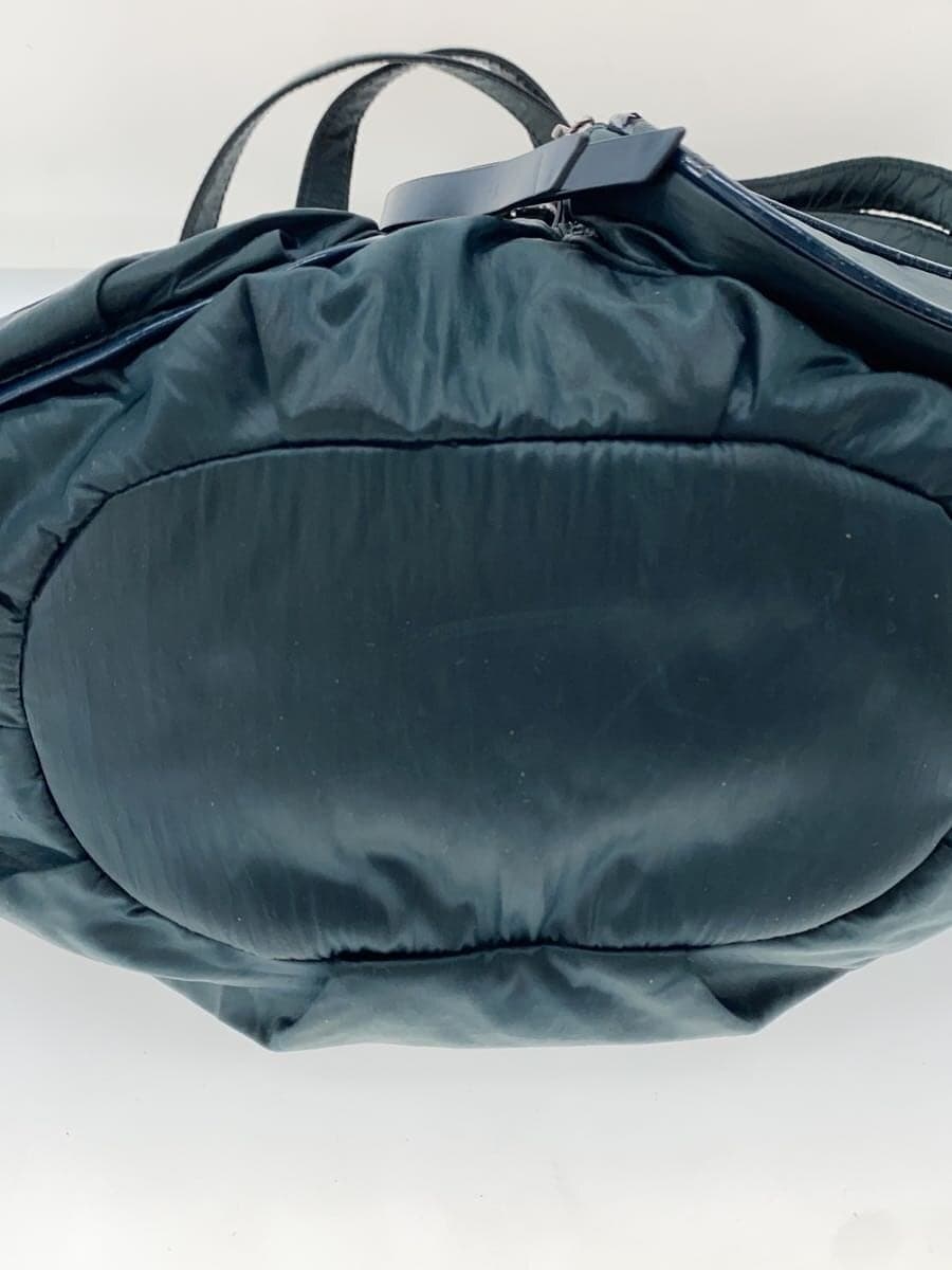 DIESEL Patent Leather Deteriorated Shoulder Bag Nylon GRN 7