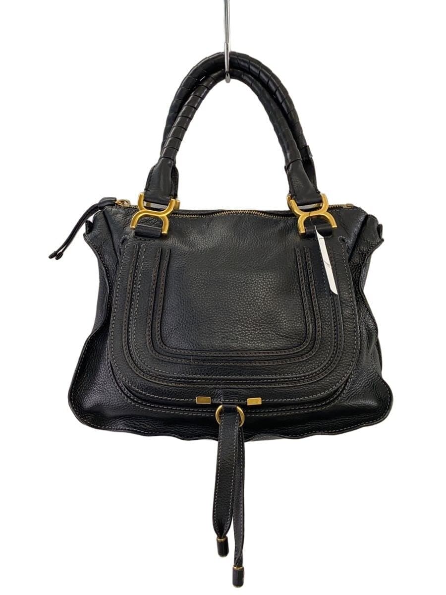 ChloeMARCIE Tote Bag Leather BLK