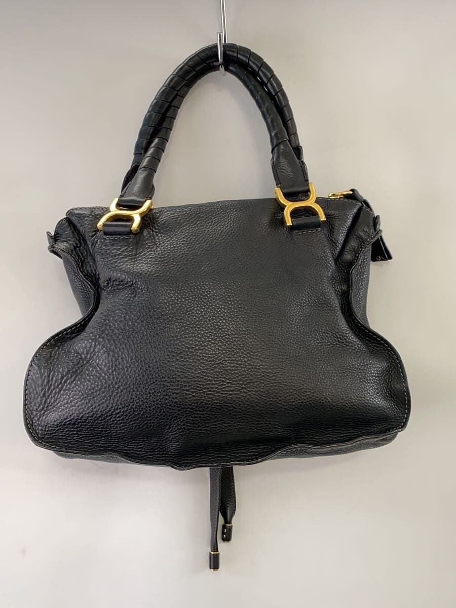 ChloeMARCIE Tote Bag Leather BLK 3