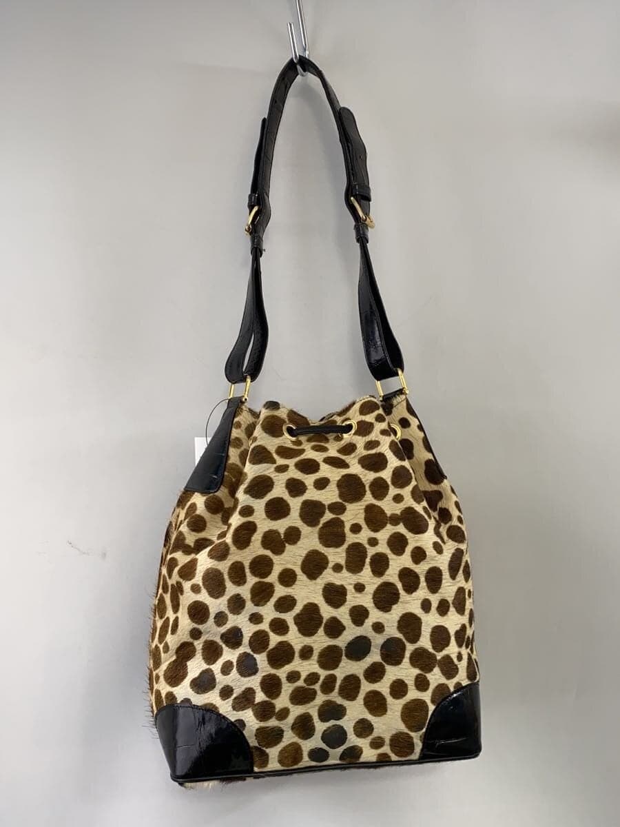 Other brand ZAGLIANI Shoulder bag Haircalf BEG Animal 2