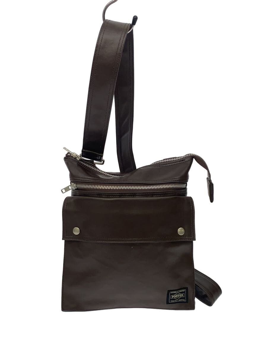 PORTER Freestyle Shoulder Bag Coated Canvas BRW Plain
