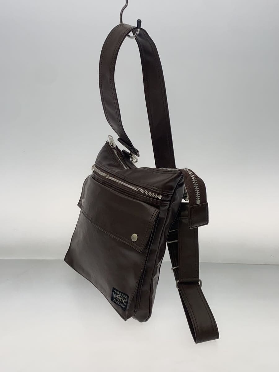 PORTER Freestyle Shoulder Bag Coated Canvas BRW Plain 2