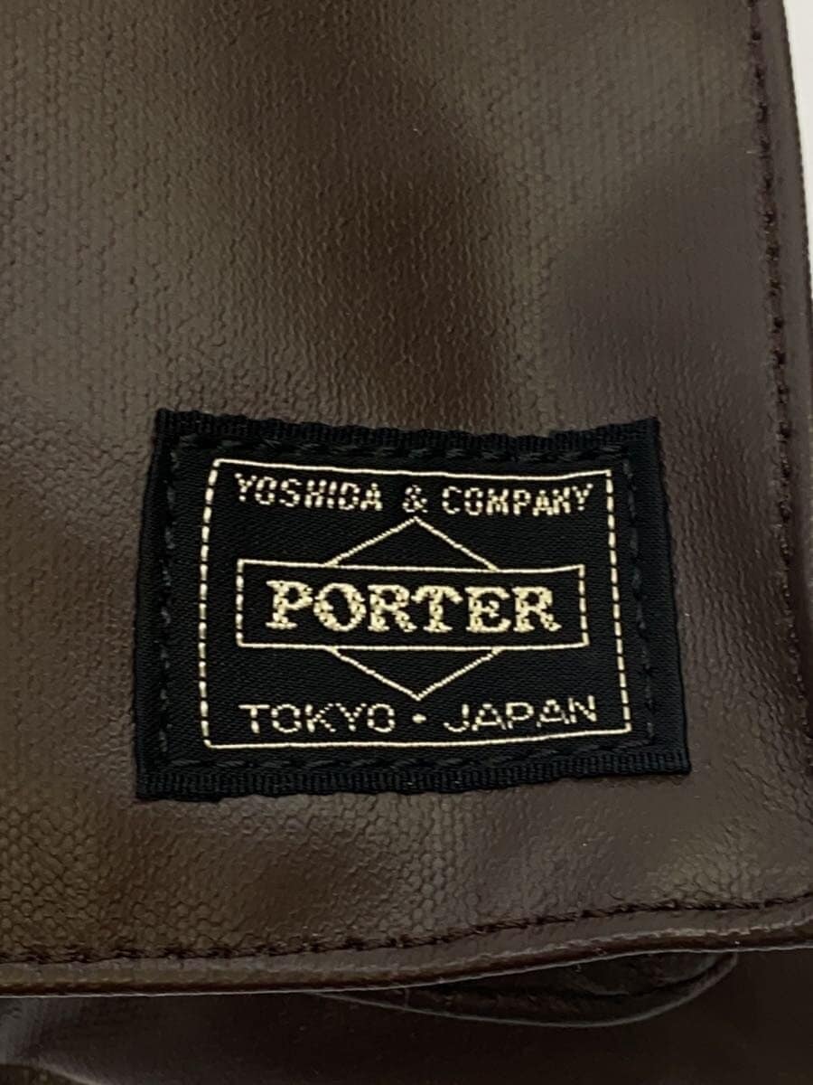 PORTER Freestyle Shoulder Bag Coated Canvas BRW Plain 5