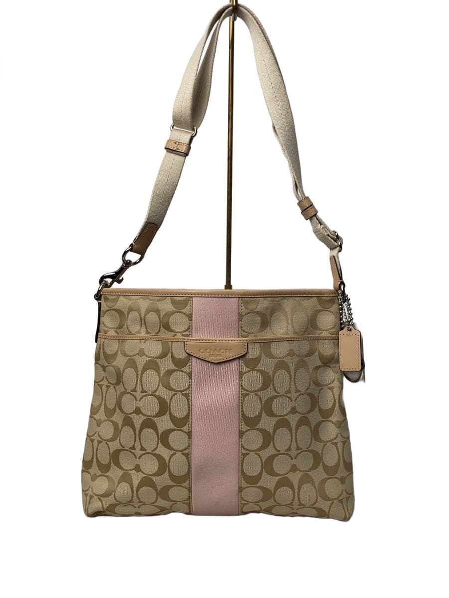 COACH Shoulder Bag BEG All Over Pattern F28502