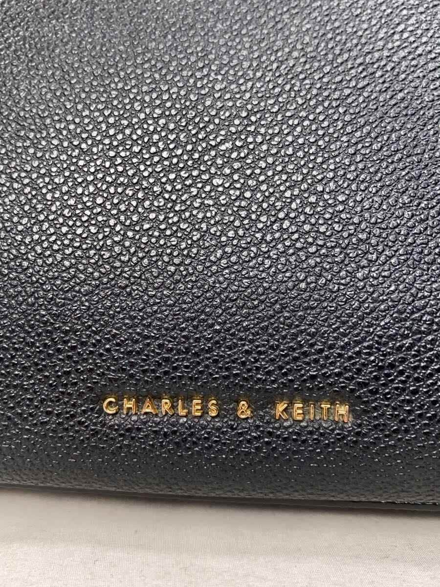 CHARLES&KEITH Handbag Faux Leather BLK Solid 5