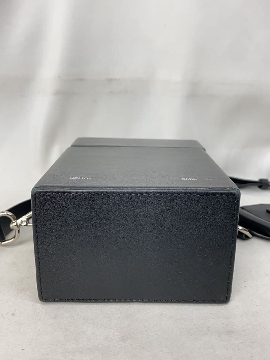 HELIOT EMIL Leather Strap Box Bag BLK 4