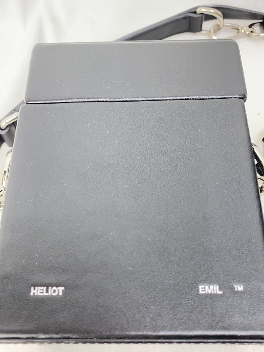 HELIOT EMIL Leather Strap Box Bag BLK 5