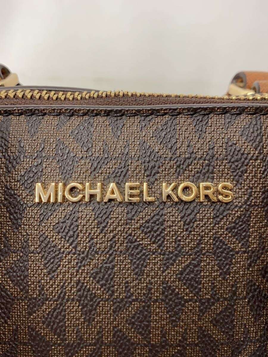 MICHAEL KORS Handbag PVC BRW All Over Pattern 35s9gc6m6b 5