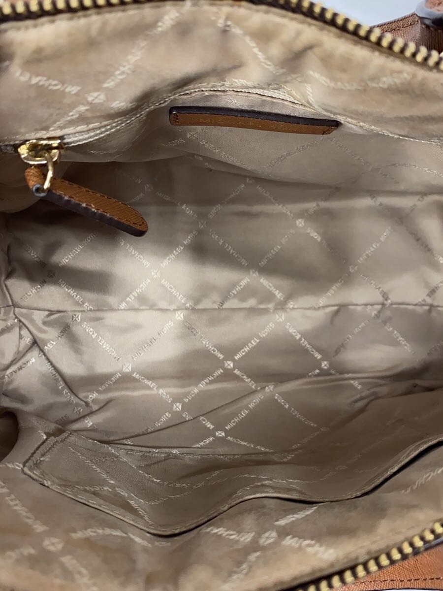 MICHAEL KORS Handbag PVC BRW All Over Pattern 35s9gc6m6b 6
