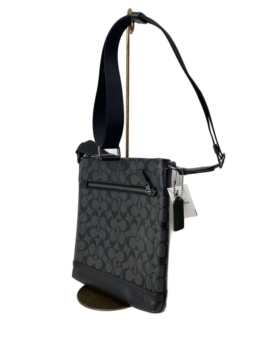 COACH Shoulder Bag BLK All Over Pattern 2