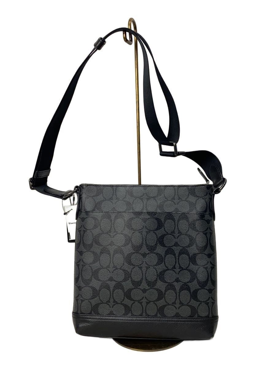 COACH Shoulder Bag BLK All Over Pattern 3