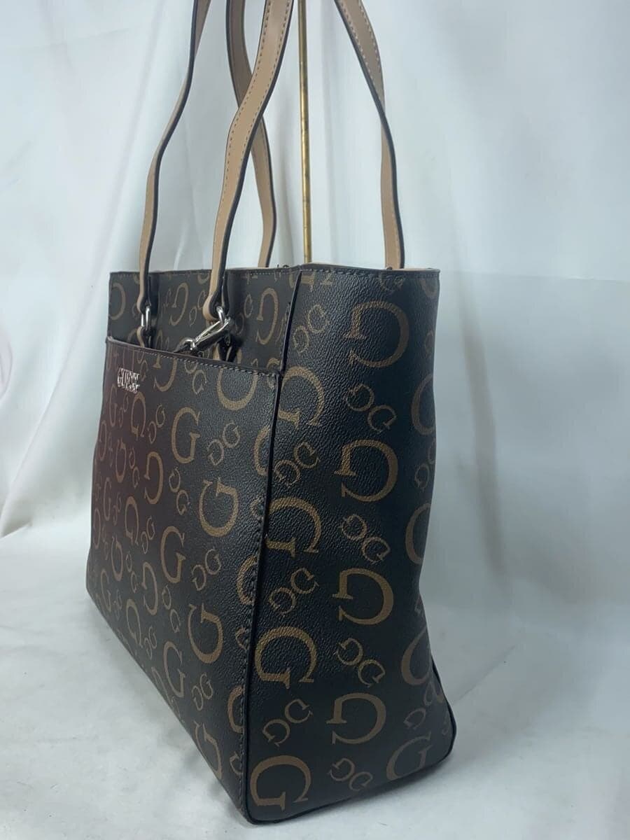 GUESS tote bag leather BRW all-over pattern HH948125 2