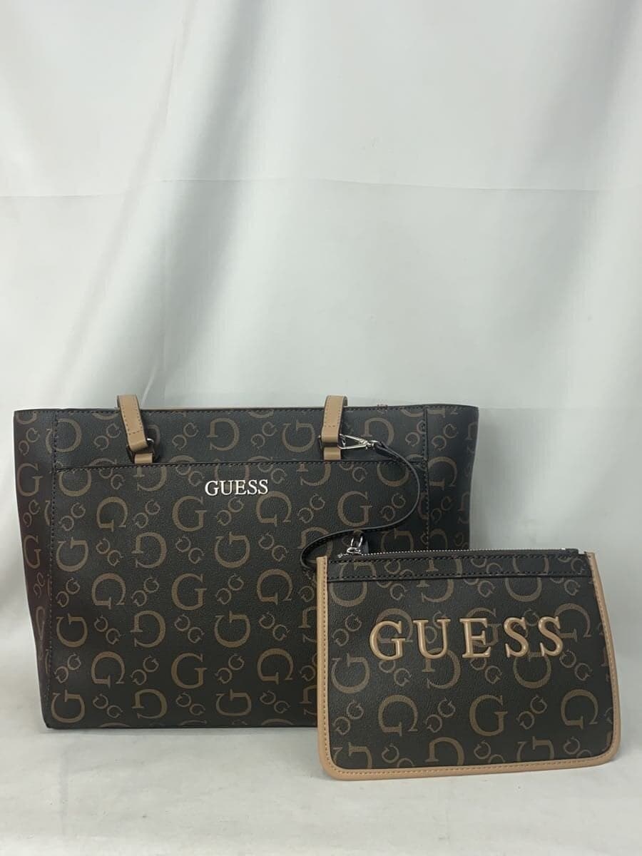 GUESS tote bag leather BRW all-over pattern HH948125 5
