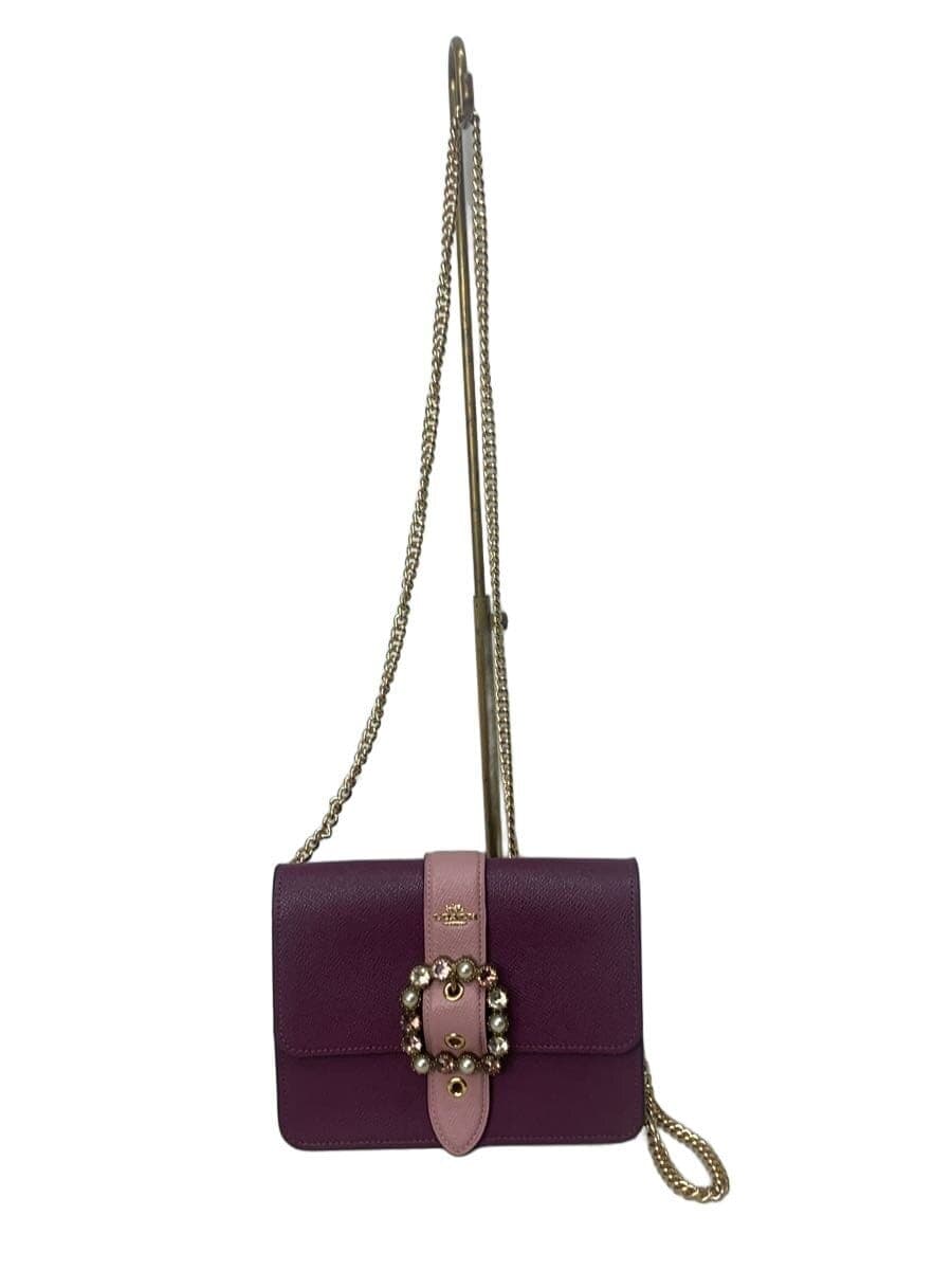 COACH Shoulder Bag PVC PNK F80300