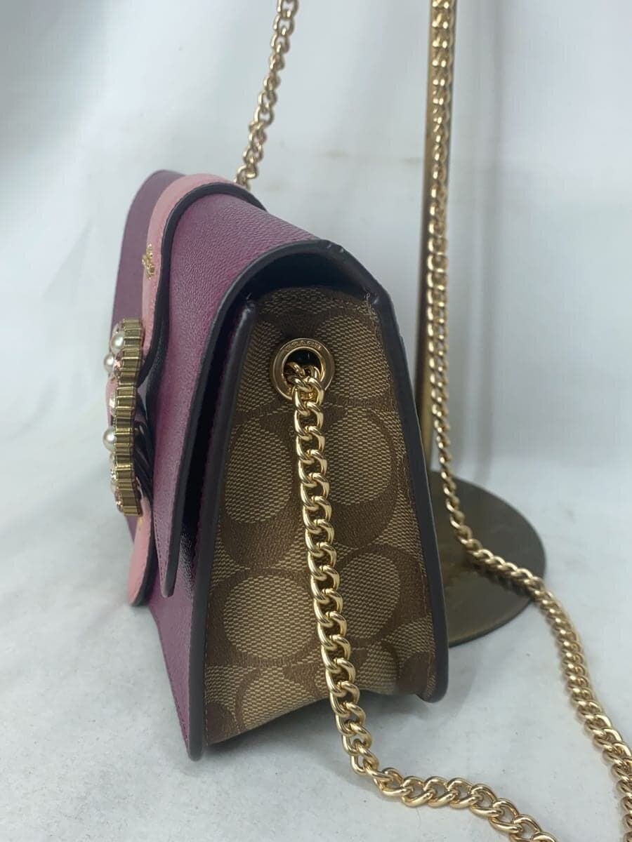 COACH Shoulder Bag PVC PNK F80300 2