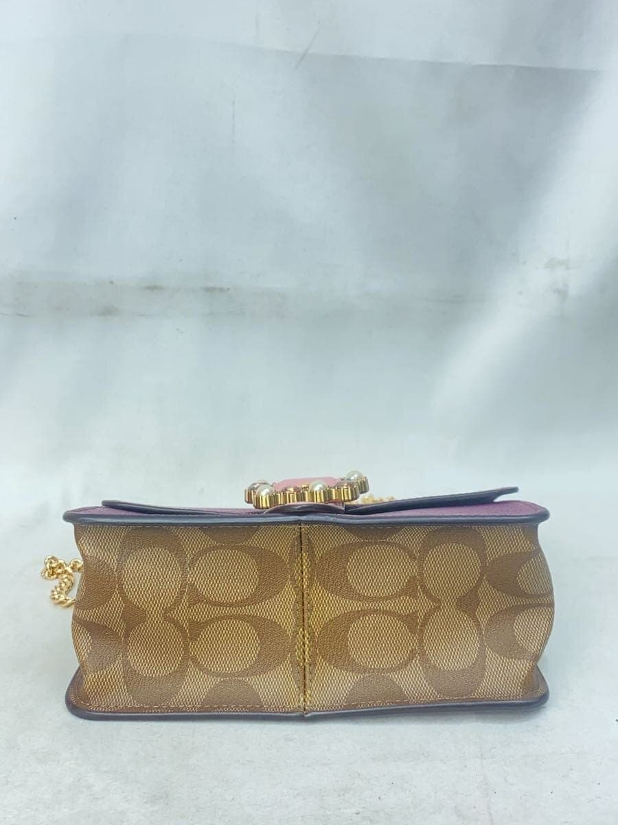 COACH Shoulder Bag PVC PNK F80300 4