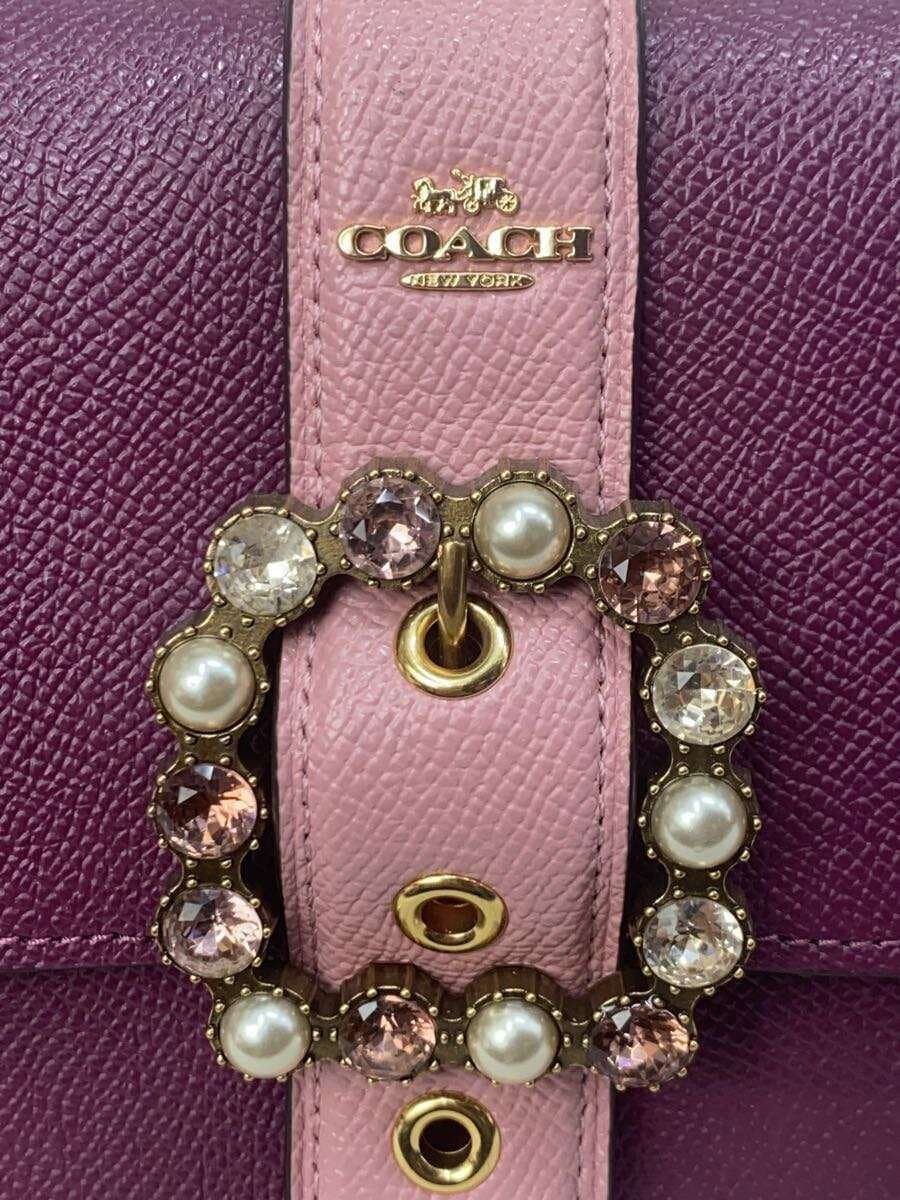 COACH Shoulder Bag PVC PNK F80300 7