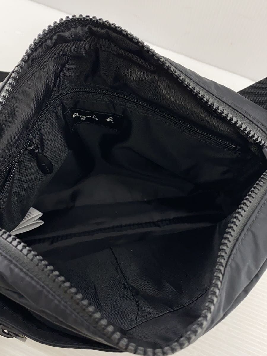 agnes b. Shoulder Bag Nylon BLK Solid 6