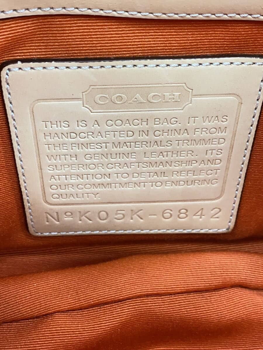 COACH Shoulder Bag BEG All Over Pattern 6842 5