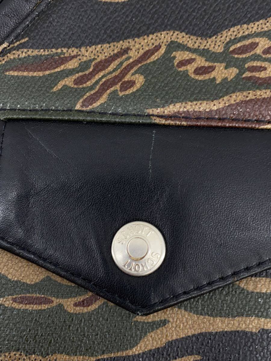 Schott Second Bag KHK Camouflage Long Wallet 8